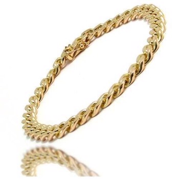 Panser Facet - Armbänder, Fußkettchen und Halsketten aus 14 Karat Gold