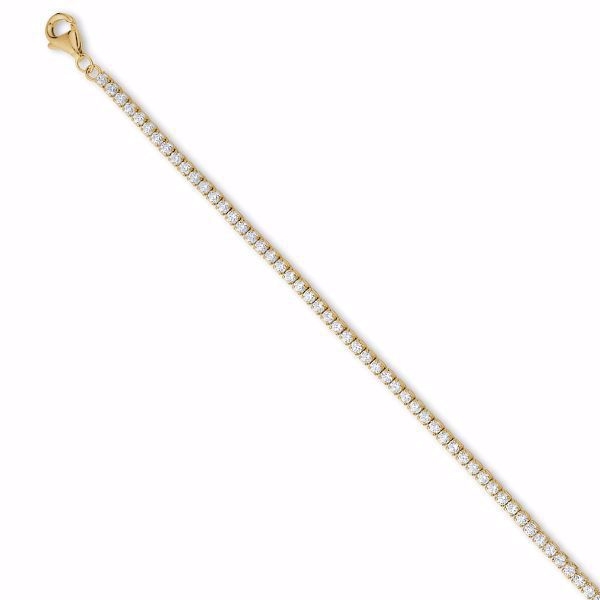 Sevilla SILVIA SMALL goldplattiertes Tennisarmband