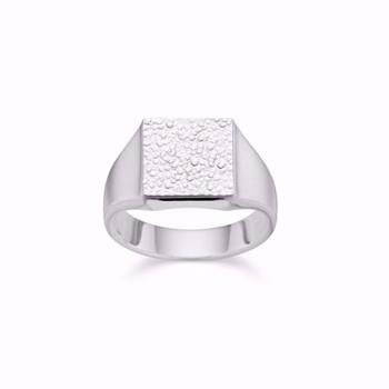 Arne Nordlie Herrering aus Silber mit Schwarzrhodium