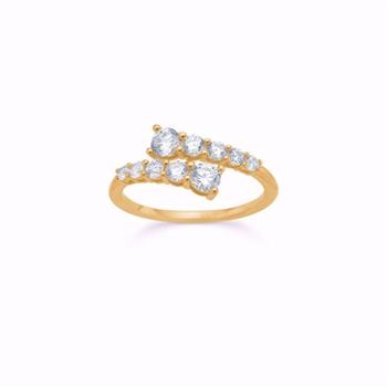 Guld & Sølv Design Guldring mit Zirkonia 8 kt