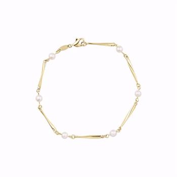Støvring Design Perlenarmband aus 8 kt Gold 19 cm