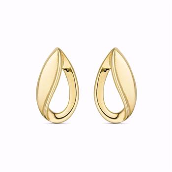 Guld & Sølv Design Guldohrringe 8 kt Gold in Tropfenform