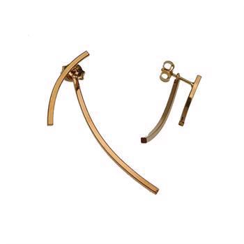 San - Link of joy Auswechselbare Ohrringe aus 925 Sterling Silber, rosévergoldet, Modell 13088