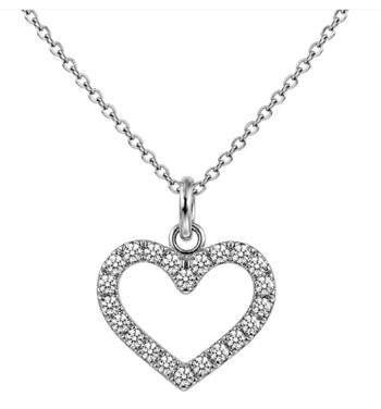 Aagaard Glowing Love Halskette aus Silber 45 cm