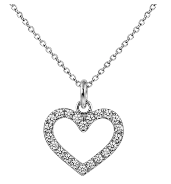 Aagaard Glowing Love Halskette aus Silber 45 cm