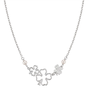 Aagaard Lucky Pearl Halskette Silber mit Perlen 45 cm