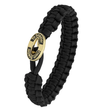 Schwartz From Soldier to Soldier Armband mit Soldier, vergoldetem Stahlverschluss – Aagaard