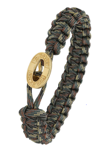 Tarnung From Soldier to Soldier Armband mit Soldier, vergoldetem Stahlverschluss – Aagaard