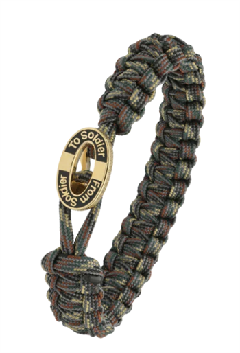 Tarnung From Soldier to Soldier Armband mit Soldier, vergoldetem Stahlverschluss – Aagaard