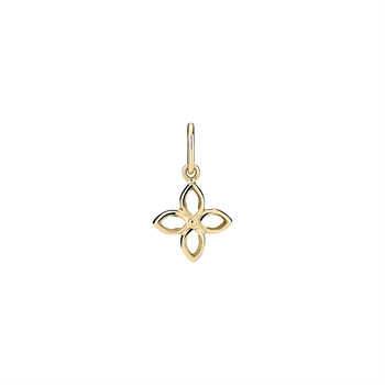 Lund Copenhagen Blumenanhänger 9 Karat Gold