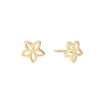 Lund Copenhagen Blüten-Ohrstecker in 9 Karat Gold