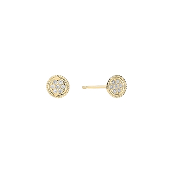 Lund Copenhagen Ørestik Ohrstecker Zirkonia 9 Karat Gold
