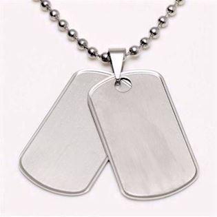 Dogtag Stahlhalsband rustikal, Modell GSD-3756