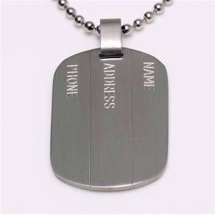 Dogtags Stahlhalsband rustikal, Modell GSD-3757