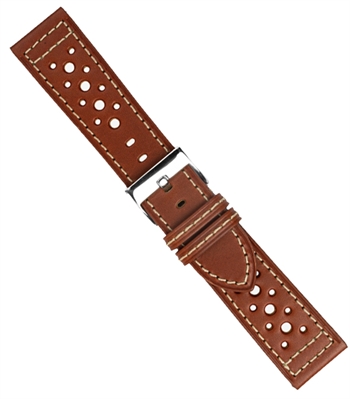Cognac Buffalo watchstrap - 18 mm