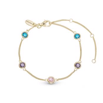 Christina Jewelry Colourful Champagne Armband und Ankel Kette, model 601-G41