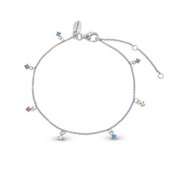 Christina Jewelry Rainbow Armband und Ankel Kette, model 601-S40