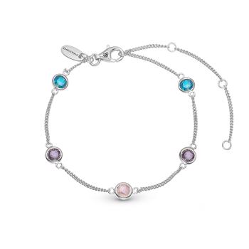 Christina Jewelry Colourful Champagne Armband und Ankel Kette, model 601-S41