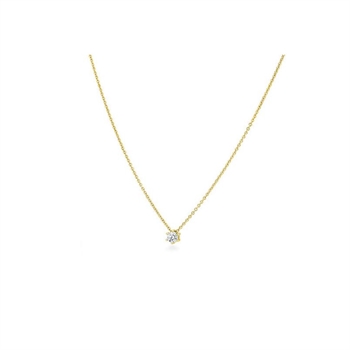 Collier 6er Krappe Gelbgold mit 0.15 ct. Brillant 0.15 ct. H/si