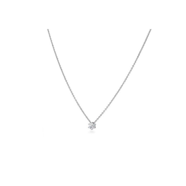 Collier 6er Krappe Weissgold mit 0.15 ct. Brillant 0.15 ct. H/si