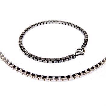 San - Link of joy Basic 925 Sterling Silber Halskette glänzend, Modell 62001