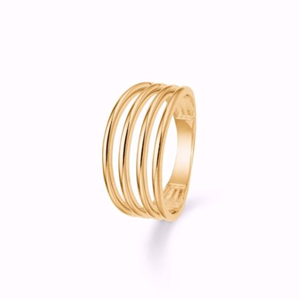 Fingerring i 8 karat guld fra Guld & Sølv Design