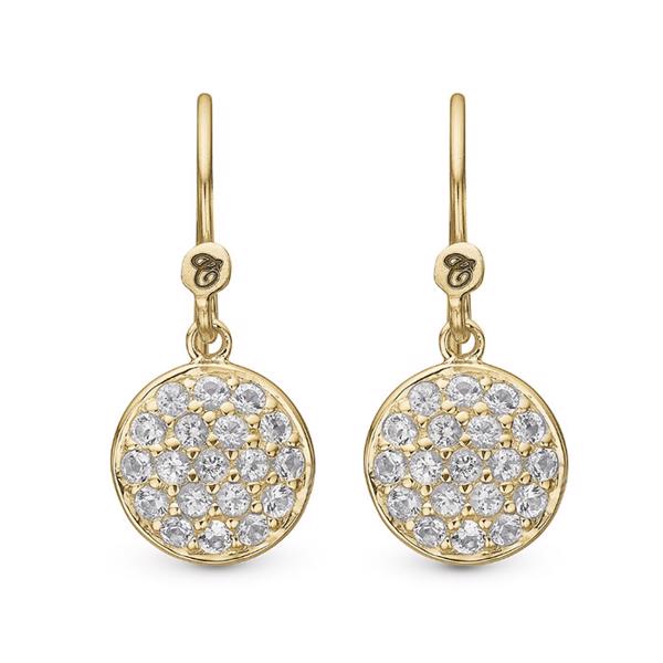 Christina Jewelry Ohrringe aus Sterlingsilber, Baum des Lebens mit vergoldeter Oberfläche, Modell 670-G81