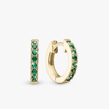 Christina Jewelry Green Circles Earrings, model 670-G73green