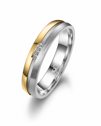 Marrya Titanium med forgyldning, traueringe TI-13-D+H