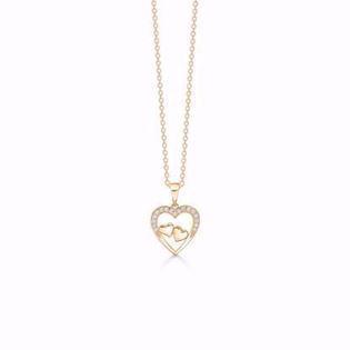 GSD Hearts 8 kt Gold, 333 Halskette glänzend, Modell GSD-7390-08