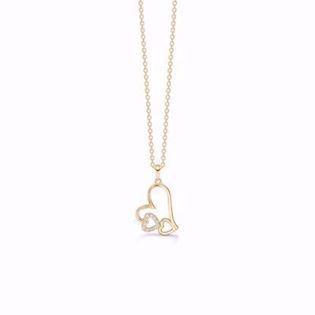 GSD Hearts 8 kt Gold, 333 Halskette glänzend, Modell GSD-7397-08