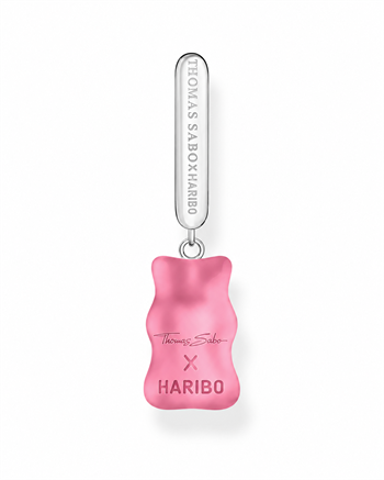 Thomas Sabo x HARIBO Goldbear – Einzel-Creole aus Silber mit rosa Gummibärchen – 1 Stück