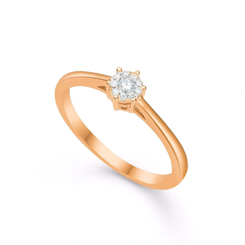 Goldring - 14kt. mit 0.085 carats brillant W/SI