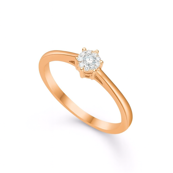 Goldring - 14kt. mit 0.085 carats brillant W/SI