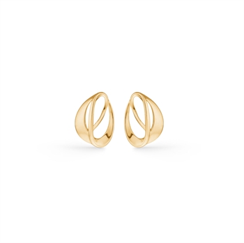 Guld & Sølv Design Ohrstecker aus 8 kt Gold