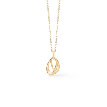 Guld & Sølv Design Goldanhänger 8kt mit Kette