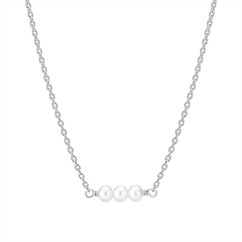 Lund Copenhagen Perlen-Collier aus Sterling Silber 42–48 cm