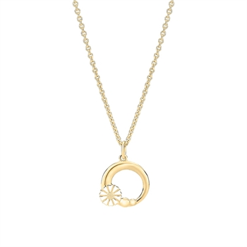 Lund Copenhagen Marguerit Collier aus vergoldetem Sterling Silber 7,5 mm