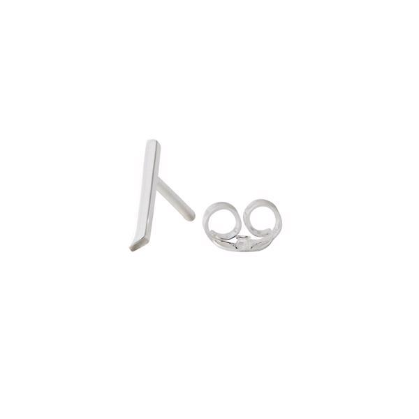 Arne Jacobsen Buchstaben-Ohrring (A-Z) aus Silber, 7,5 mm - Verkauft pro Stück.
