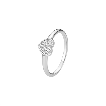Ring Herz 7x7mm Zirkonia 925,