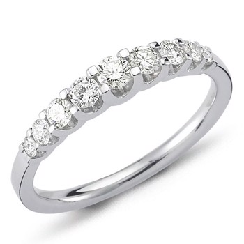 Nuran 14 kt Weißgold Diamant Allianz Ring, aus der Empire Ring Serie mit 0,24 ct bis 1,00 ct Diamanten Wesselton / SI