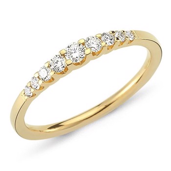 Nuran 14 Karat Gold Diamant Allianz Ring, aus der Empire Ring Serie mit 0,24 Karat bis 1,00 Karat Diamanten Wesselton / SI