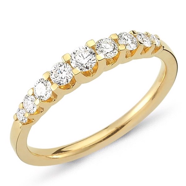 Nuran 14 Karat Gold Diamant Allianz Ring, aus der Empire Ring Serie mit 0,24 Karat bis 1,00 Karat Diamanten Wesselton / SI
