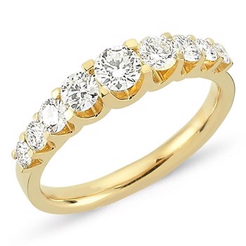 Nuran 14 Karat Gold Diamant Allianz Ring, aus der Empire Ring Serie mit 0,24 Karat bis 1,00 Karat Diamanten Wesselton / SI