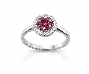 Moraglione Margherita Ring, mitt 0,30 ct &  0,14 ct