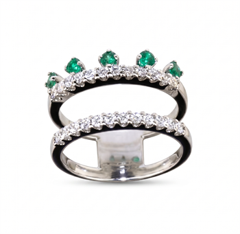 Moraglione Margherita Ring, mitt 0,40 ct & 0,51 ct