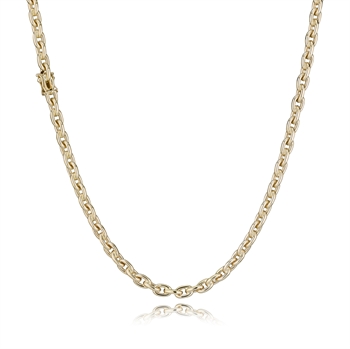Anker rund - 14 kt gold - Armbänder, Fußkettchen & Halsketten