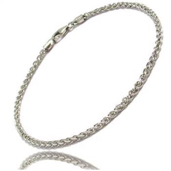 Hvede - Rhodineret sterling sølv halskæder i flere længder og bredder