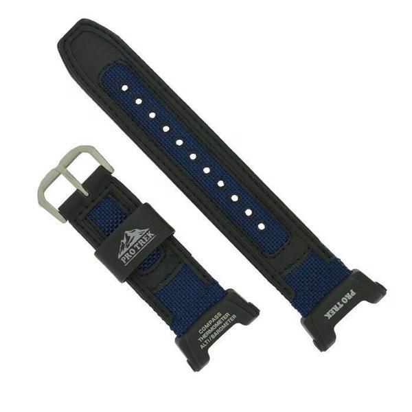 Casio Original-Uhrenarmband für PRG-240B – Gummi und Canvas