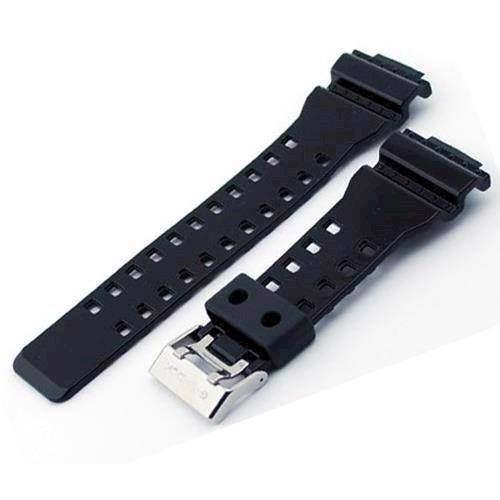 Glänzend schwarzes Uhrenarmband für die Casio GA-100-Serie